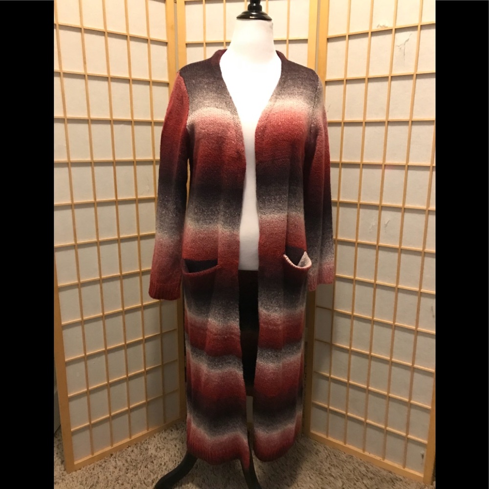 COPY - Full length Multi-colored cardigan
